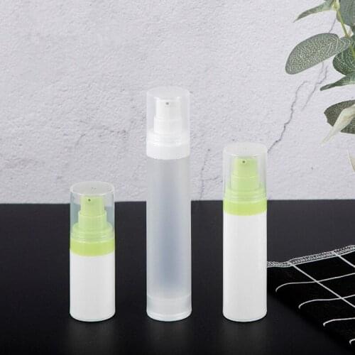 15ml 30ml 50ml PP Vacuum emulsion bottle Travel-press Essence cosmetic bottle