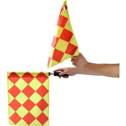 2pcs/set Soccer referee flag Fair Play Sports match Football Linesman flags Referee equipment GYH