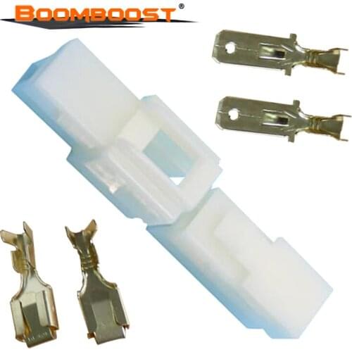 50 set For Motorcycle Ebike Car Terminal Plug Kits 6.3mm 2/4/6 pin Male Female Cable Automotive 6.3 Electrical Wire Connector