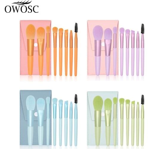 OWOSC 8Pcs Makeup Brushes Tool Set Cosmetic Powder Eye Shadow Foundation Blush Blending Beauty Make Up Brush Maquiagem