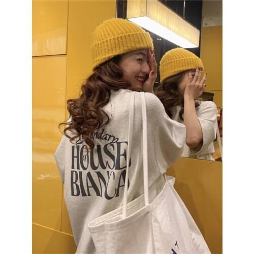 Korean Harajuku Aesthetic Temperamentt-Shirt For Girls Cotton a Piece Of Vintage Kawaii Goth Womens Clothes 90s Tops Women 2021