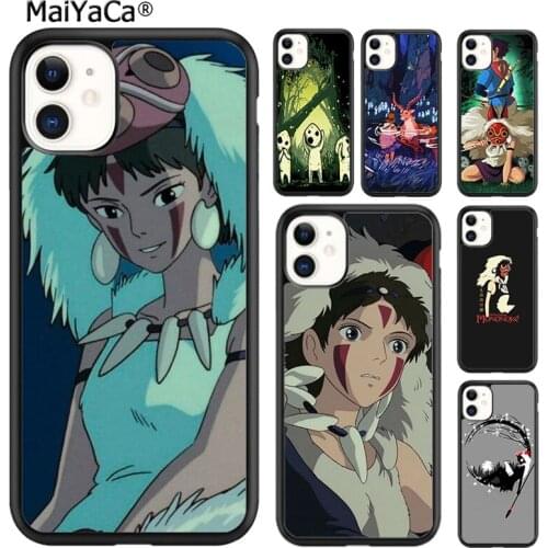MaiYaCa Princess Mononoke Phone Case Cover For 5s SE 6s 7 8 plus X XR XS 11 12 pro max Samsung Galaxy S8 S9 S10 shell