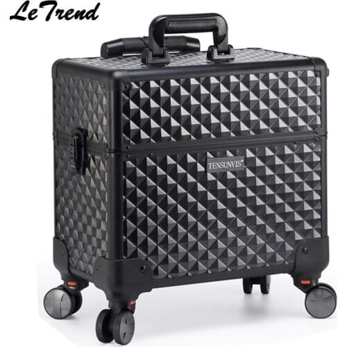 Multi-function Professional Mackup Rolling Luggage Spinner Cosmetic Case Trolley Carry On Suitcases Wheel Cabin Travel Bag