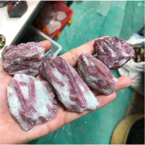 Natural Pink Tourmaline Rough Stone Crystal Raw Gemstone For Sale