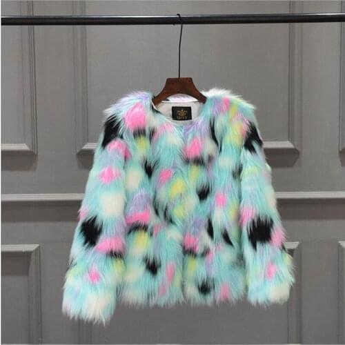 Цветные шубы OKXGNZ China At AliExpress