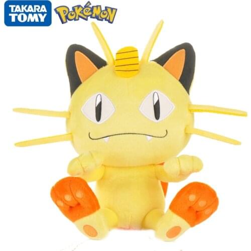 Original 20cm Pokemon Meowth ニャース Plush Toy Cute Cartoon Pikachu Kyogre Plush Doll Big Doll Pillow Rag Doll Child Birthday Gift