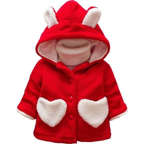 2019 Autumn Kids Girls Coats Hooded Cartoon Fashion Baby Boys Jackets Corduroy Thick Warm Children Outerwear Spring Windbreaker