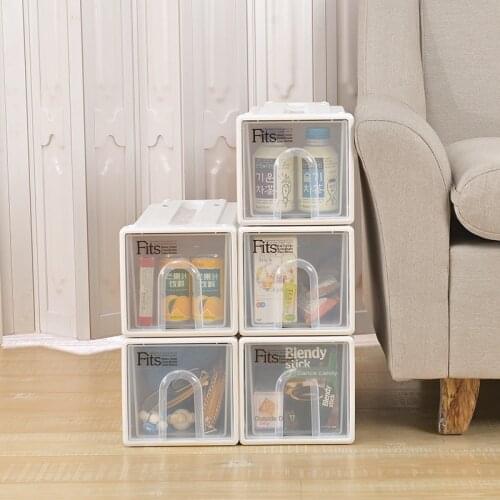 Plastic Storage Cabinet Japanese Style Kitchen Living Room Free Stacking Snack Storage Narrow Toilet Cabinet Moisture-proof