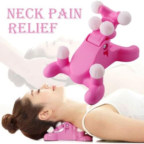 Hot Cervical Pillow Neck Head Pain Relief Back Massage Tractions Device Support Relax Massager sy998
