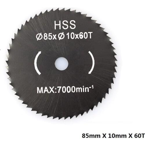 85mm 44T/60T/72T/80T HSS Circular Saw Blade Bore 10mm Nitride Coated Wood Saw Blade Cutting Wood/Metal Cutter Saw Blade