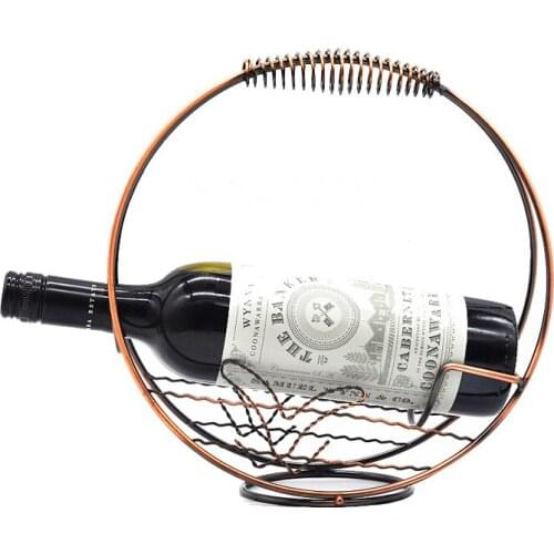 Retro Metals Wine rack Embroidery Ornaments Wine Holder Plank Decor Mode Kitchen Bar Case Pictures Home Decor Accessories Poison