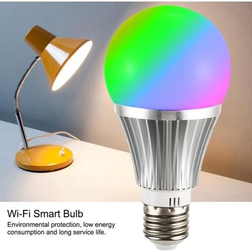 RGB Full Color Smart Bulb Compatible APP Voice Remote Control with Profile E27 LED Dimmable Energy Saving Lighting