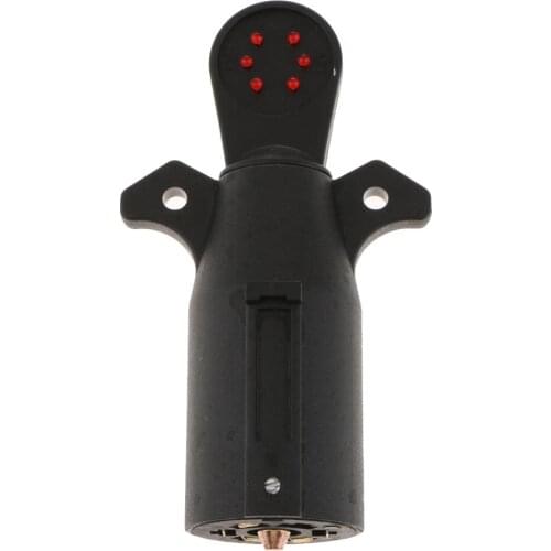 Heavy Duty 7-Way RV Blade Connector Tester Trailer Light Plug Socket