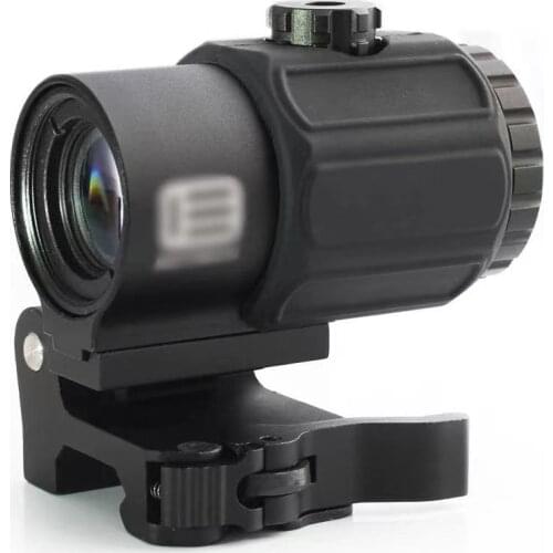 Tactical G43 3x Magnifier Scope Sight for 20mm rail Rifle Gun with Switch to Side STS QD Mount Fit