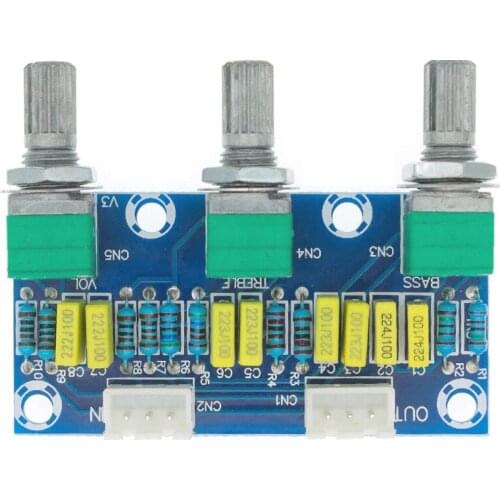 XH-M802 Amplifier Board High and Low Voltage Mixer Tone Board Volume Control Subwoofer PCB Adjustment Amplificador