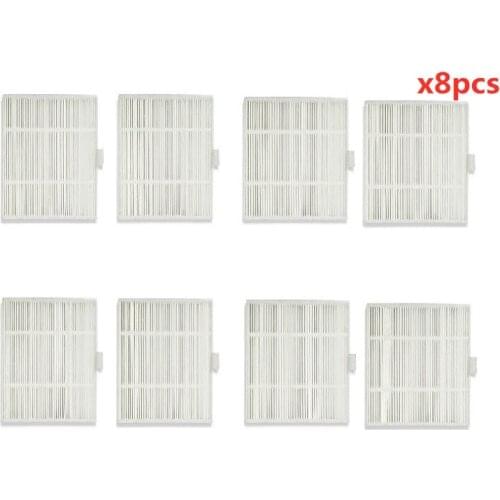 8pcs/lot Robot Vacuum Cleaner HEPA Filter for kitfort kt-545 Robotic Vacuum Cleaner Parts Accessories HEPA Replacement