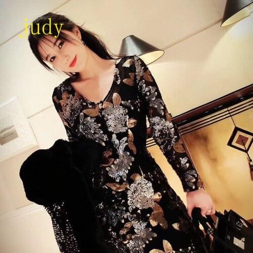 2018 new HS26# 4 color sequins fabric fringe dress for fashion evening gowns wedding dresses Free shipping