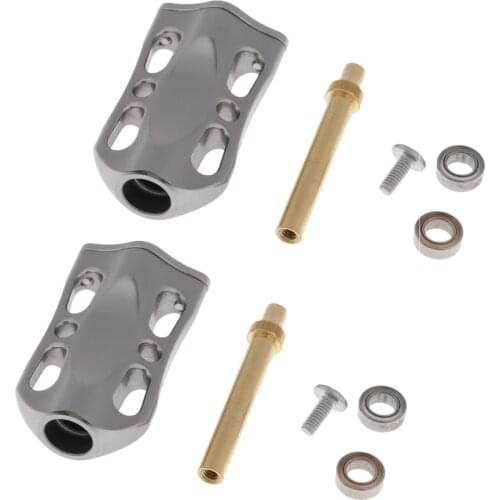 2pcs Super Light Metal Fishing Reel Handle Knobs Baitcasting Spinning Reel Component Parts Gray