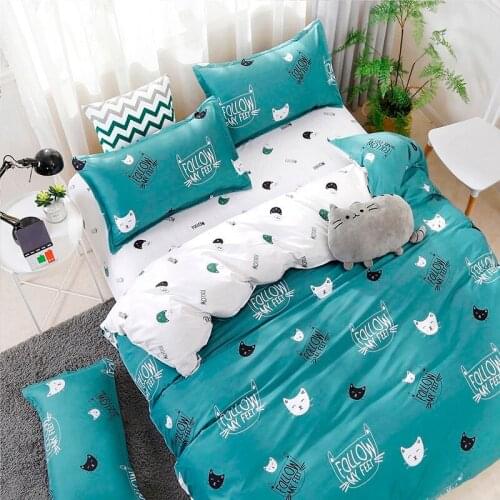 3/4pcs Cartoon Animals Bedding Covers Sets Boy Kid Teen Girl Duvet Cover Pillow Case Bed Sheet King Queen Twin Home Textiles