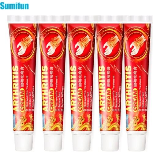 Sumifun 5pcs Wrist Guard Arthritis Treatment Cream For Hand Wrist Thumb Finger Pain Relief Tendon Sheath Tenosynovitis Cream