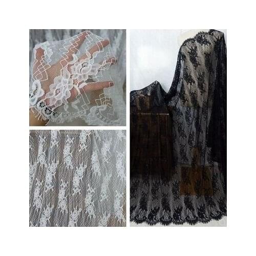 Free shipping Fine veil Wedding Dress Eyelash Lace 150CM Handmade Diy Clothing Accessories Material