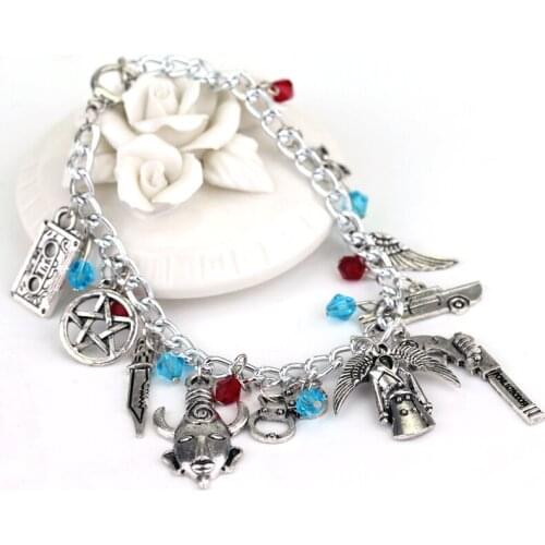 Dongsheng Supernatural Charm Vintage Bracelets Fashion Women Jewelry Multilayer Dean Sam Davils Winchester Bracelet Jewelry-25