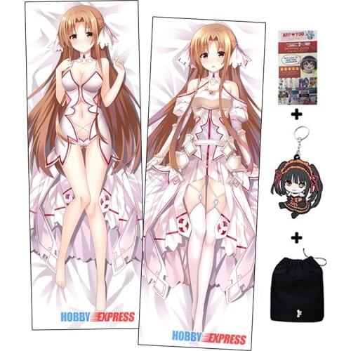 Hobby Express Anime Dakimakura Japanese Otaku Waifu Hugging Body Pillow Cover Yuuki Asuna ADP911026