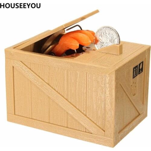 Money Boxes Moneybox Piggy Bank Coin Safe Cartoon Electric Greedy Hand Money Stealing Paw Creative Best Gift for Child Baby Kid