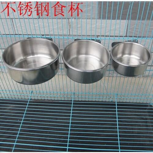Bird feeder Parrot Stainless Steel Bowl Gift Box Food Bowl Basin Food Cup Water Cup Manger Birds bird supplies