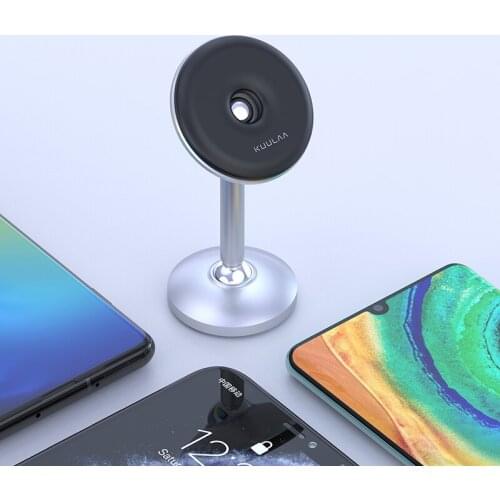 KUULAA Magnetic Mobile Phone Holders For iPhone Huawei XIaomi Car Support Universal Desktop Holder Mobile Phone Car Stands