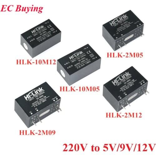 AC-DC Mini Isolation Switch Power Supply Module 220V to 12V/5V/9V/3.3V HLK-2M05 HLK-2M09 HLK-2M12 HLK-10M12 HLK-10M05 HLK 2M/10M