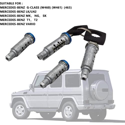 Door Handle Repair Kit Suitable for Mercedes G-CLASS (W460) (W461)(463) T1 VARIO Door Handle 4 Lock Cylinders + 2 Keys