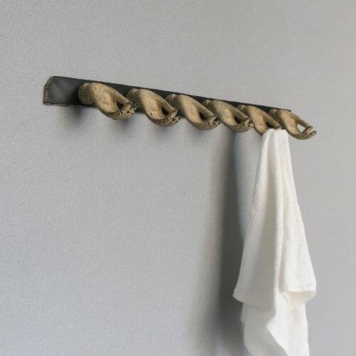 New Chinese Style Classical Creativity Bergamot Towel Rod Hotel Club Personalized Art Zen Toilet Storage Decoration Shelf