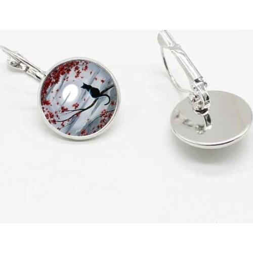 New retro Demi animal crystal glass popular earrings ear hook ladies jewelry