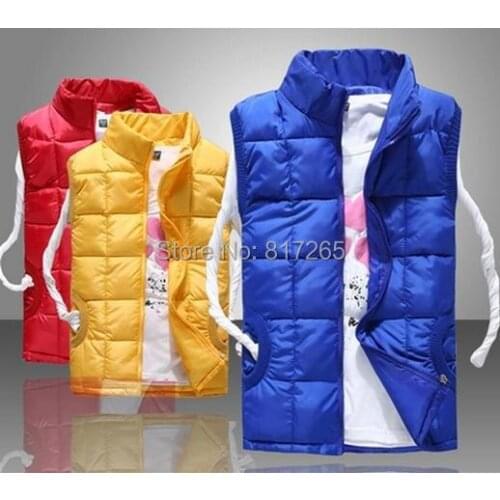 Autumn and winter lovers vest women and men cotton wadded vests jackets S-XXL Drop
