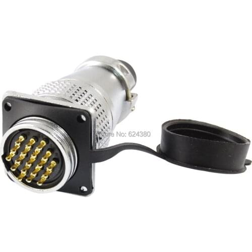 PLS28-19 Waterproof 19 Pin Electric Deck Circular Aviation Connector Adapter Plug 5A 250V AC