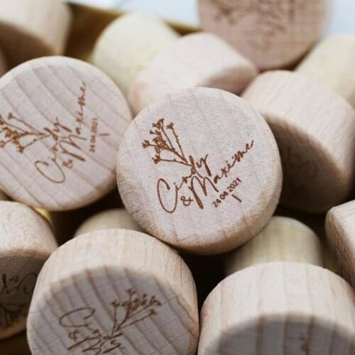 Custom Cork bottle stoppers,Flower Wine stopper party favors,Personalized mariage modern bottle stoppers,Crok for boyfriend gift