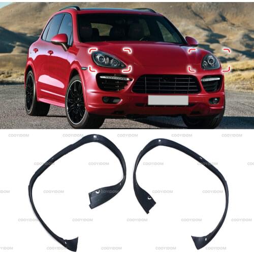 K-Car Headlight Rubber Sealing Strip Trim Headlamp Decorative Strip For Porsche Cayenne 2011 2012 2013 2014