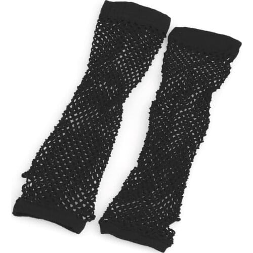 Sexy Women Lady Punk Dance Costume Party Lace Fingerless Fishnet Gloves Mittens Dropshipping