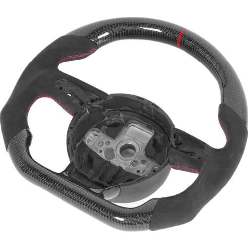 Alcantara Carbon Fiber Steering Wheel Suede Fit for Audi B8.5 A3 A4 A5 A6 A7 RS3 RS4 RS5 RS6 RS7 2013-2016 araba aksesuar