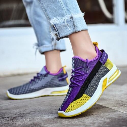 Womens shoes breathable style flying woven sports shoes women Korean fashion casual shoes running shoes summer new style