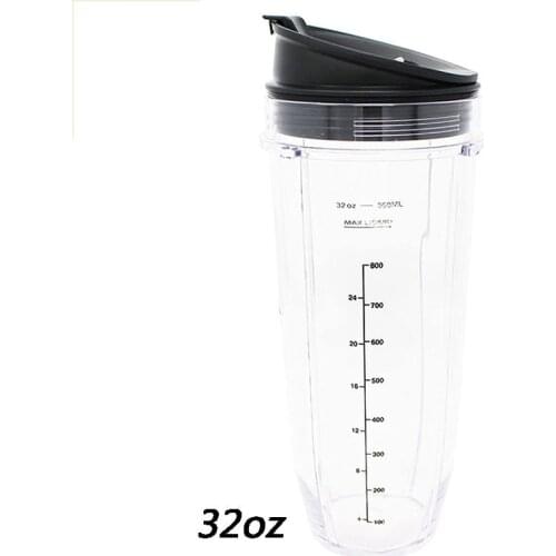 1 pcs Nutri Ninja 32-Ounce Cup with Sip N Seal Lidsfor Blenders Durable Good Seal Ring Keep Fresh Sport Plastic Bottle Parts