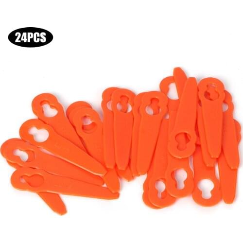 24Pcs Lawn Mower Trimmer Plastic Cutter Blade Replacement Parts Fit For Stihl Polycut 2-2