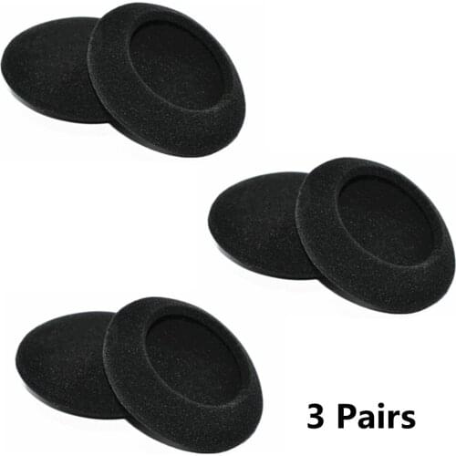 3 Pairs Replacement Foam Ear Pads Sponge Earpads Cushions Cover Cups Repair Parts for Motorola S305 Bluetooth Headset Headphones