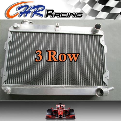 3 ROW Aluminum Radiator + 2*FANS for 1979-1985 Mazda RX-7 RX7 S1 S2 S3 MT 79 1980 1981 1982 1983 1984 85
