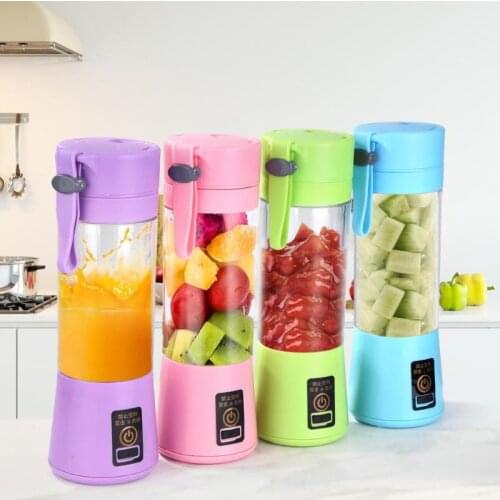380ml Portable Mini Juicer USB Rechargeable Blender Mixer Juice Machine Handheld Vegetable Juice Maker Blender Juice Making Cup