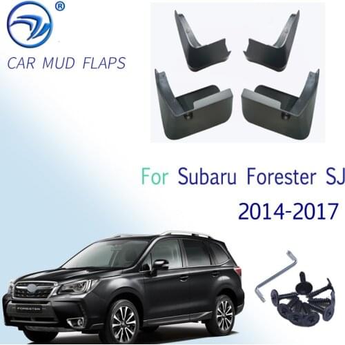 4pcs Car Fender Flares for Subaru Forester SJ 2014 2015 2016 2017 Front Rear Splash Guards Mud Flaps Mudguards Mudflap
