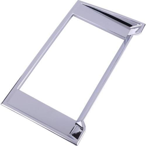 ABS Chrome Interior GPS Radio Navigation Panel Trim Cover Frame Fit for Ford F150 2015 2016 2017 2018 2019