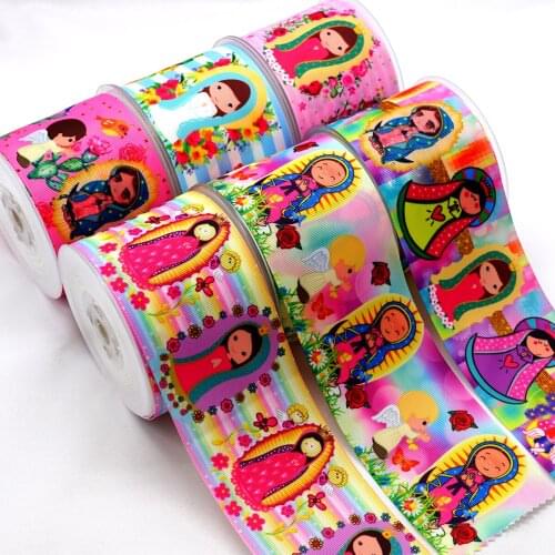 Choshim accessories 10 Yards Per Size Mexico Ribbon Printed Grosgrain Ribbon DIY Bow Bag Material 45624