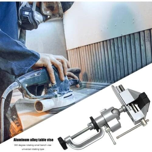 Aluminium 360 Degree Rotating Universal Clamp Table Vice Bench Vise Units Vise Mini Locksmith Clip Small Jewelers DIY Parts